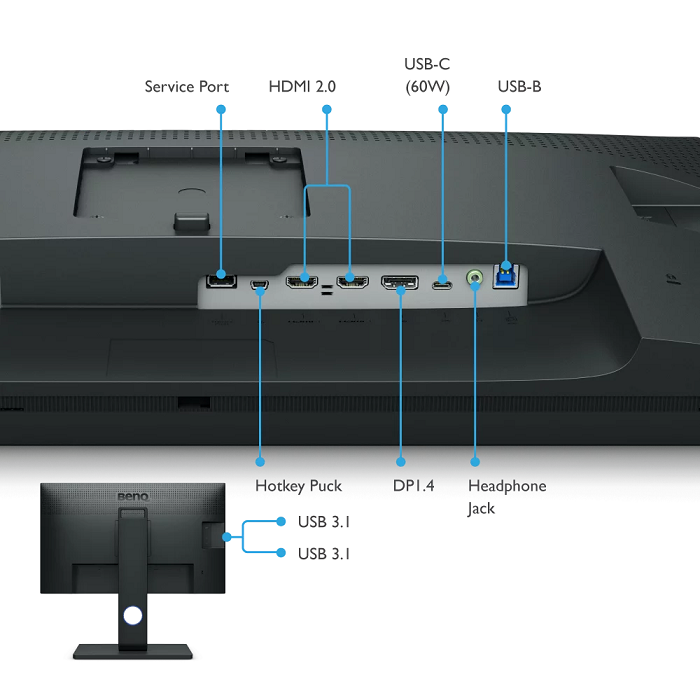  BenQ SW271C 27 Inch 4K IPS Photo & Video Editing Monitor