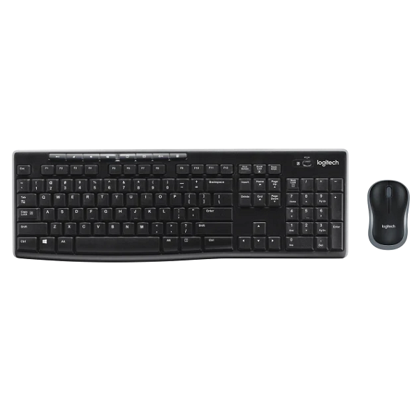 کیبورد و موس لاجیتک مدل MK270 - مشکی (  18 ماه گارانتی معتبر و ثبت شده - حروف فارسی )